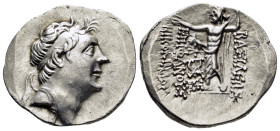 KINGS of BITHYNIA. Nikomedes III Euergetes (127-94 BC). Tetradrachm.

Obv : Diademed head right.

Rev : ΒΑΣΙΛΕΩΣ / ΕΠΙΦΑΝΟΥΣ ΝΙΚΟΜΗΔΟΥ.
Zeus stan...