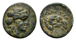 TROAS. Kebren. (Circa 400-310 BC).Ae.

Condition : Good very fine.

Weight : 0.83 gr
Diameter : 9 mm