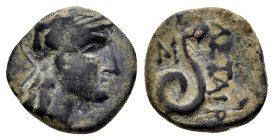 MYSIA. Pergamon. Attalos II Philadelphos (160-139 BC). Ae .

Condition : Good very fine.

Weight : 2.47 gr
Diameter : 15 mm