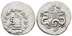 MYSIA. Pergamon.(Circa 166-67 BC).Cistophorus.

Condition : Good very fine.

Weight : 12.32 gr
Diameter : 27 mm