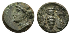 IONIA.Ephesos.(Circa 375-325 BC).Ae.

Condition : Good very fine.

Weight : 1.29 gr
Diameter : 11 mm