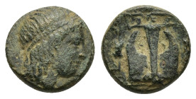IONIA. Kolophon.(Circa 389-350 BC).Ae.

Condition : Good very fine.

Weight : 1.91 gr
Diameter : 11 mm