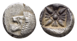 IONIA.Miletos.(Circa 525-475 BC).Obol.

Condition : Good very fine.

Weight : 1.07 gr
Diameter : 9 mm