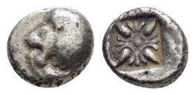 IONIA.Miletos.(Circa 525-475 BC).Obol.

Condition : Good very fine.

Weight : 1.09 gr
Diameter : 8 mm