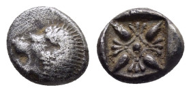 IONIA.Miletos.(Circa 525-475 BC).Obol.

Condition : Good very fine.

Weight : 1.10 gr
Diameter : 8 mm