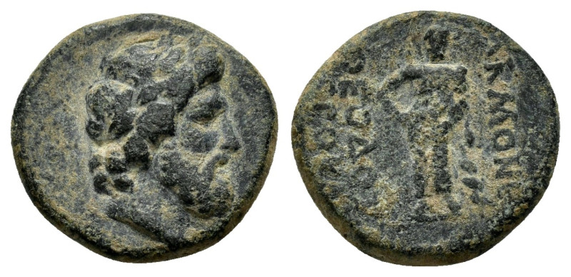 PHRYGIA. Acmoneia.(1st century BC).Ae.

Obv : Laureate head of Zeus right, wreat...