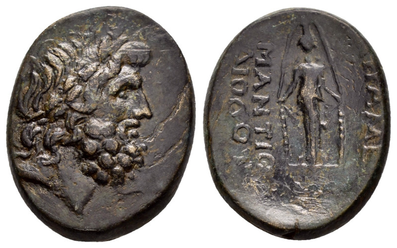 PHRYGIA. Apameia.(Circa 88-40 BC).Ae.

Obv : Laureate head of Zeus right.

Rev :...