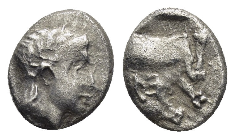 SATRAPS of CARIA. Hekatomnos (Circa 395-353 BC). Diobol.

Condition : Good ver...