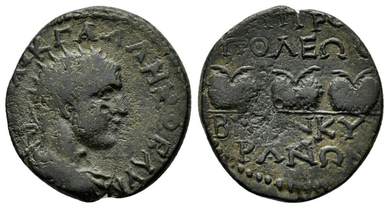 GALATIA. Ancyra. Gallienus (253-268). Ae.

Obv :

Rev :

Condition : Good very f...