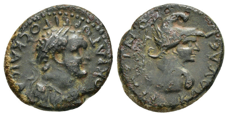 LYCAONIA. Iconium (as Claudiconium). Titus (Caesar, 69-79). Ae.

Obv : AYTOKPATω...