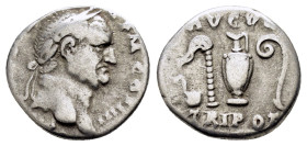 VESPASIAN.(69-79).Rome.Denarius.

Condition : Good very fine.

Weight : 3.28 gr
Diameter : 17 mm