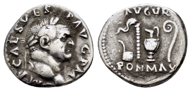 VESPASIAN.(69-79).Rome.Denarius.

Condition : Good very fine.

Weight : 3.36 gr
...