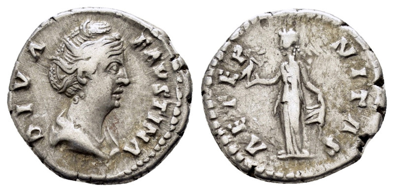 DIVA FAUSTINA I (Died 140).Rome.Denarius.

Condition : Good very fine.

Weight :...