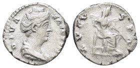 DIVA FAUSTINA I (Died 140/1).Rome.Denarius.

Condition : Good very fine.

Weight : 3.25 gr
Diameter : 17 mm
