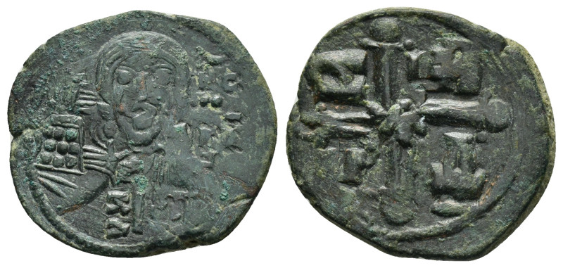 ROMANUS IV.(1068-1071).Constantinople.Follis.

Obv : IC XC NI KA.
Facing bust of...