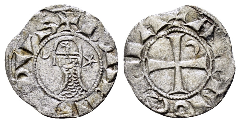 CRUSADERS.Antioch.Bohemund III.(1163-1201).BI Denier.

Condition : Good very fin...