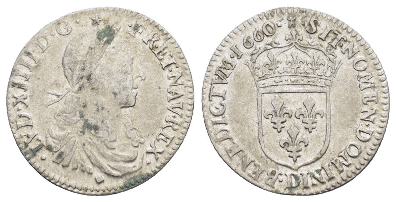 FRANCE. Louis XIIII (1643-1715). Douizème d'écu (1660 Z). Grenoble.

Condition :...