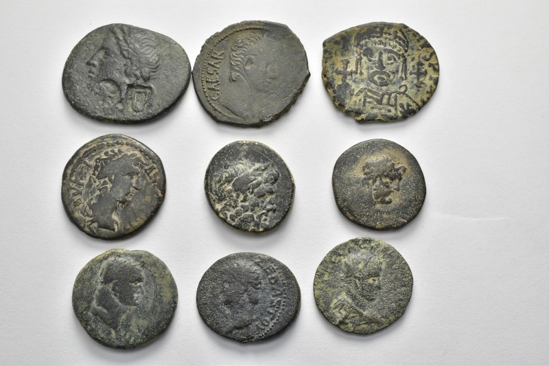 ANCIENT BRONZE COINS.SOLD AS SEEN.NO RETURN.