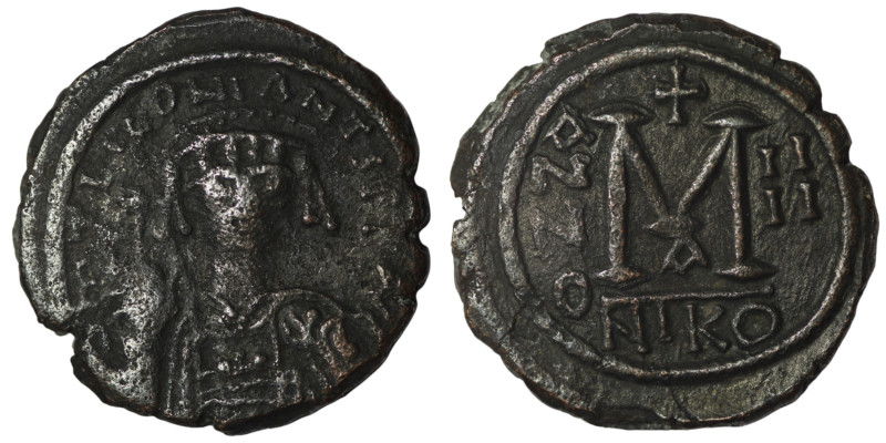 Tiberius II. Constantine. (578-582 AD). Follis. Nikomedia. Obv: cuirassed bust f...