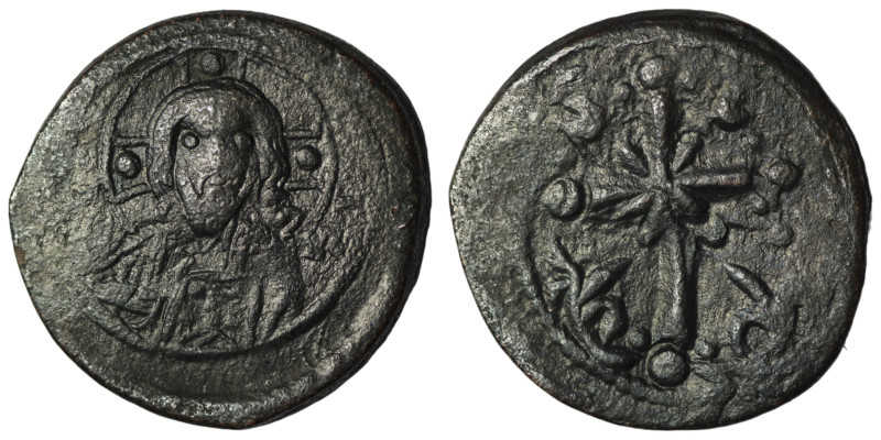 Nikephorus III. (1078-1081 AD). Follis. Constantinople. Obv: bust of Christ faci...