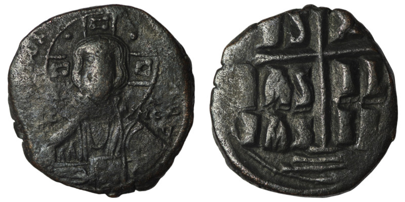 Romanos III. Argyros. (1028-1034 AD). Follis. Constantinople. Obv: bust of Chris...