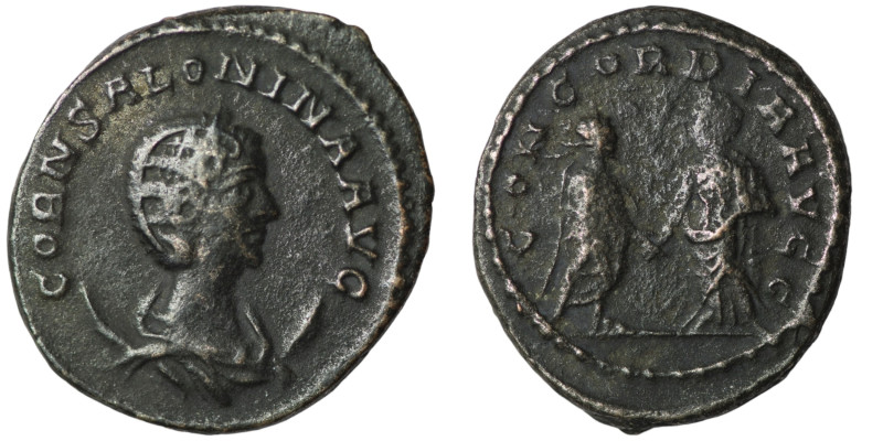 Salonia. (254-268 AD). BI Antoninian. Antioch. Obv: SALONIA AVG. draped bust of ...