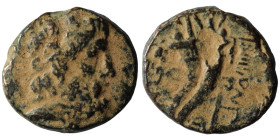 Phoenicia. Marathos. (113-112 BC) Bronze Æ. Obv: head of Zeus right. Rev: cornucopia. artificial sandpatina. 20mm, 6,08g