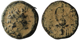 Seleucid Kingdom. Tryphon. (142-138 BC). Bronze Æ. Antioch. artificial sandpatina. 18mm, 4,15g