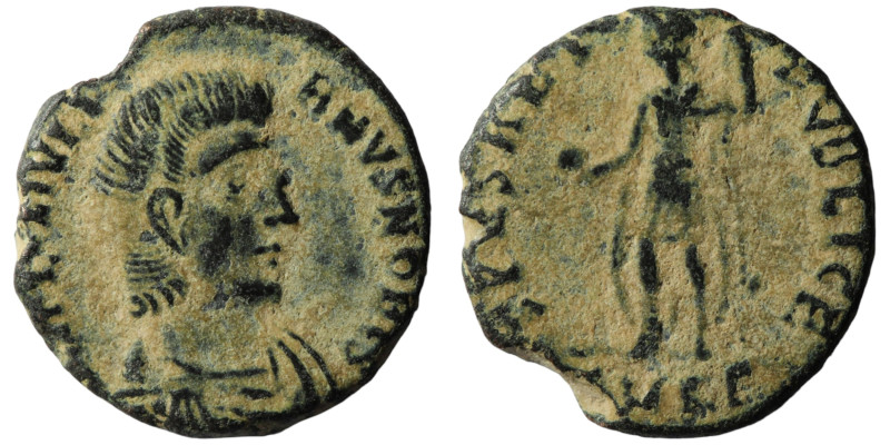 Constantinus II. (337-361 AD). Follis. Cyzicus. Obv: D N CONSTANTIVS P F AVG. di...