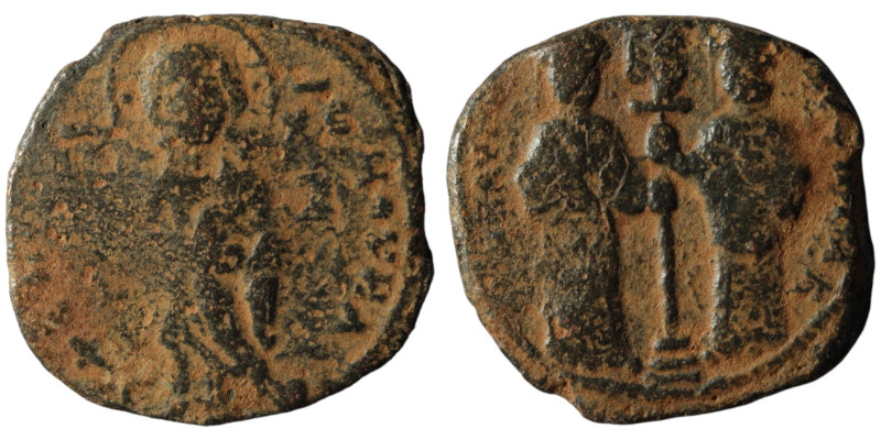 Constantine X. Ducas. (1059-1067 AD). Follis. Constantinople. Obv: Christ facing...