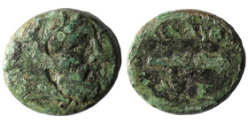 Macedonia. Alexander the Great. (336-323 BC) Æ Bronze. (19mm, 5,19g) Obv: head of Alexander the great right. Rev: bow and club. 