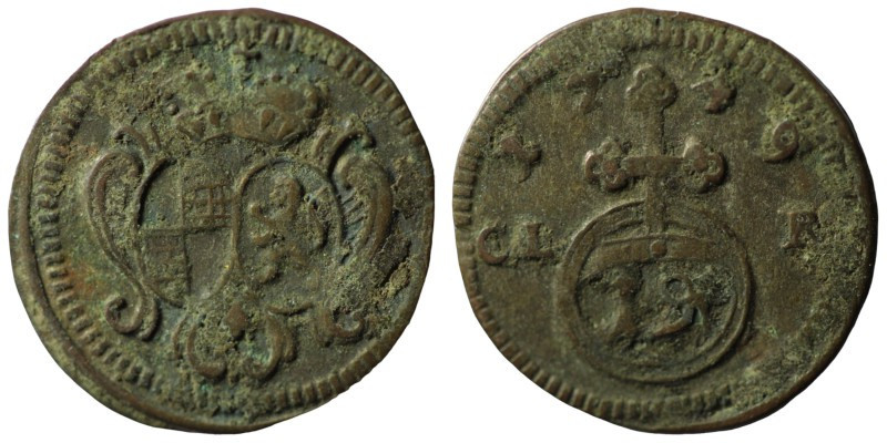 German States. (1749) BI 1/96 Thaler. (12mm, 0,34g)