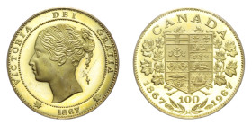 CANADA MEDAGLIA 1967 CENTENARIO AU. 6,95 GR. PROOF (SEGNETTI)
