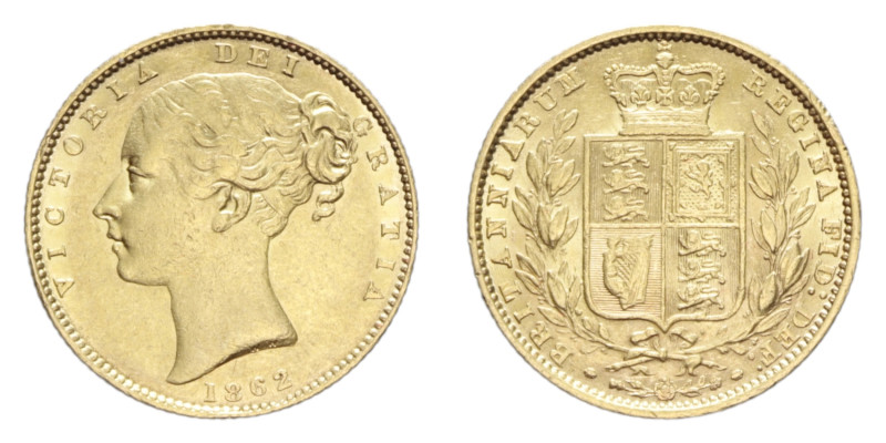 GREAT BRITAIN VICTORIA 1 SOVEREIGN 1862 AU. 8,01 GR. SPL