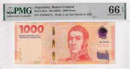 Argentina, 1.000 Pesos, 2023, UNC, p367a, PMG 66 EPQ
Estimate: USD 25-50