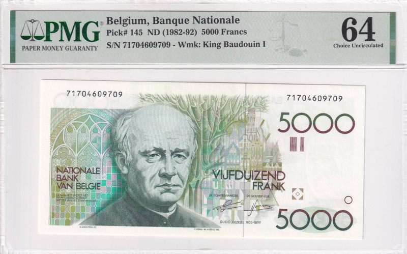Belgium, 5.000 Francs, 1982/1992, UNC, p145, PMG 64
Estimate: USD 500-1000