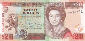 Belize, 20 Dollars, 2017, UNC, p69f, Queen Elizabeth II. Potrait
Estimate: USD 25-50