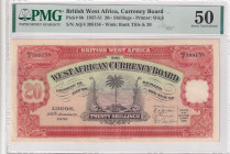 British West Africa, 20 Shillings, 1937/1951, AUNC, p8b, PMG 50
Estimate: USD 300-600