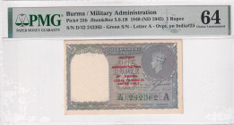 Burma, 1 Rupee, 1945, UNC, p25b, PMG 64
Estimate: USD 50-100