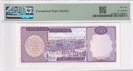 Cayman Islands, 40 Dollars, 1981, UNC, p9ar, REPLACEMENT, PMG 66 EPQ, Queen Elizabeth II. Potrait
Estimate: USD 750-1.500