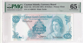Cayman Islands, 10-20-50 Dollars, 1987, UNC, p10a, PMG 65 EPQ, Queen Elizabeth II. Potrait
Estimate: USD 500-1.000