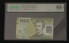 Chile, 1.000 Pesos, 2020, UNC, p161j, PMG 65 EPQ, Polymer
Estimate: USD 25-50