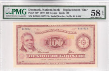 Denmark, 100 Kroner, 1970, UNC, p46f, PMG 58 EPQ
Estimate: USD 250-500
