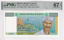 Djibouti, 10.000 Francs, 2005, UNC, p45, PMG 67 EPQ, High condition

Estimate: USD 100-200