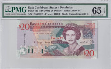 East Caribbean States, 20 Dollars, 2003, UNC, p44d, PMG 65 EPQ
Estimate: USD 50-100