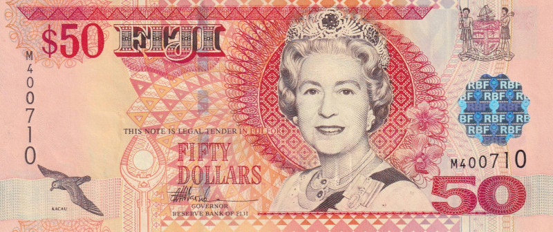 Fiji, 50 Dollars, 2002, UNC, p108a, Queen Elizabeth II. Potrait
Estimate: USD 50...