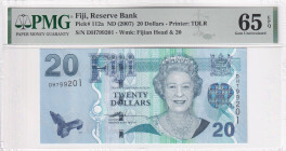 Fiji, 20 Dollars, 2007, UNC, p112a, PMG 65 EPQ, Queen Elizabeth II. Potrait
Estimate: USD 40-80