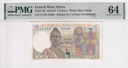 French West Africa, 5 Francs, 1943/1954, UNC, p36, PMG 64
Estimate: USD 100-200