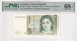 Germany - Federal Republic, 5 Deutsche Mark, 1991, UNC, p37, PMG 68 EPQ, High Condition

Estimate: USD 30-60