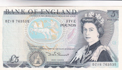Great Britain, 5 Pounds, 1971/1991, XF, p378e, Queen Elizabeth II. Potrait
Estimate: USD 15-30